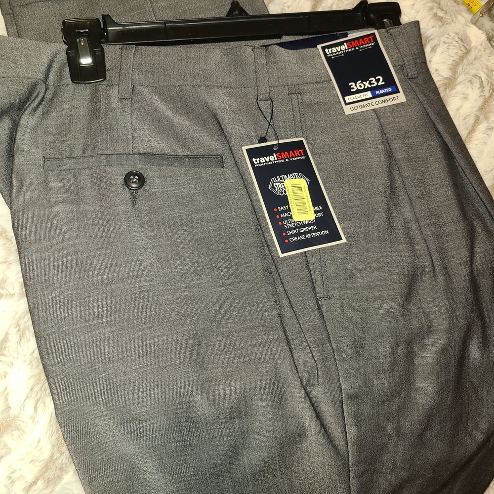 Men's Gray Dress Pants Size 36 X 32